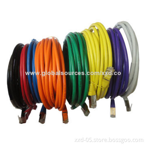 CAT6 Patch Cable for Computer and Network, Available with T568B/UTP/FTP Plugs, with Various ColorsNew